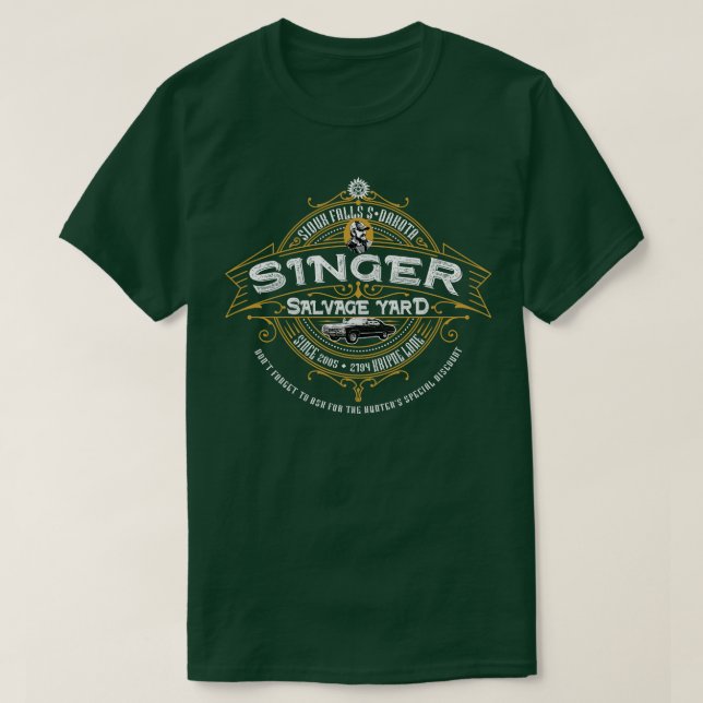 T-shirt Chanteur Salver Yard (Design devant)