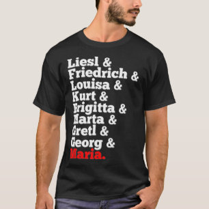 T-shirt Chanteurs De Famille Von Trapp Son De La Musique