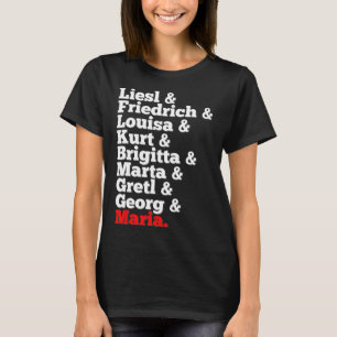 T-shirt Chanteurs De Famille Von Trapp Son De La Musique