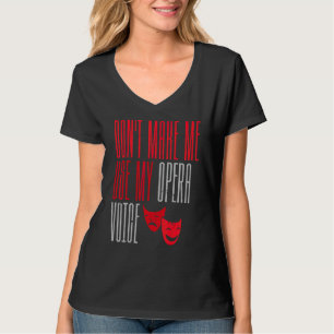 T-shirt Chanteurs Théâtres de Broadway Opéra comédies musi