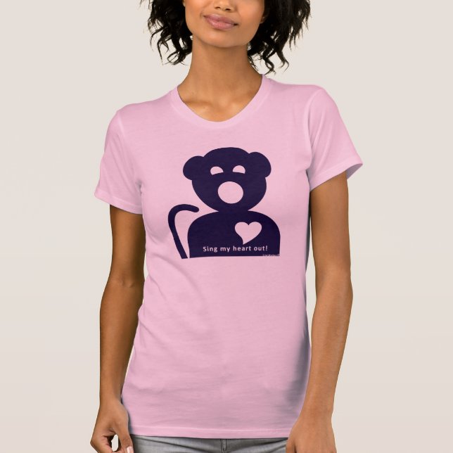 T-shirt Chantez le débardeur de mes femmes de coeur (Devant)