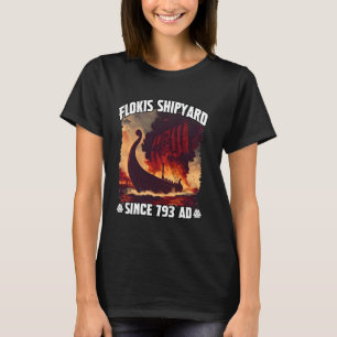 T-shirt chantier naval Viking Langboot & Flokis parfait po