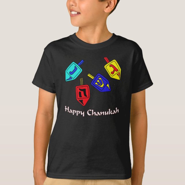 T-shirt Chanukah Dreidels (Devant)