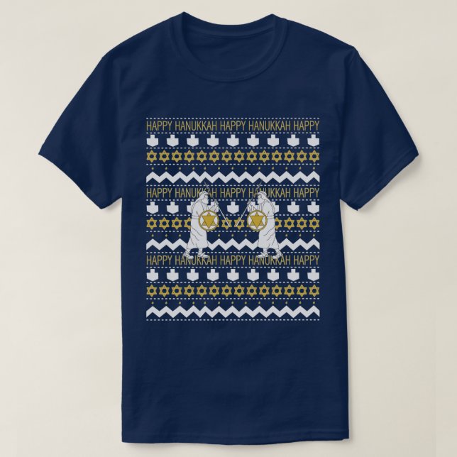 T-shirt "Chanukah/Hanoukka" pour hommes (Design devant)