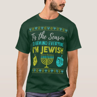 T-shirt Chanukkah Drôle C'Est La Saison De Rappeler À Tout