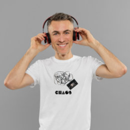 T-shirt "Chaos" Retro Audio cassette Vintage