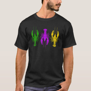 T-shirt Chapeau de bouffon de l'écrevisse de Mardi Gras Pe