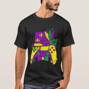 T-shirt Chapeau de bouffon de manette de jeu vidéo Mardi G