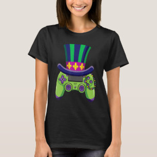 T-shirt Chapeau de bouffon de manette de jeu vidéo Mardi G