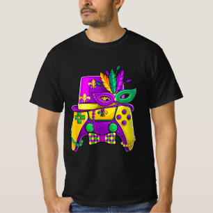T-shirt Chapeau de bouffon de manette de jeu vidéo Mardi G