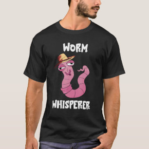 T-shirt Chapeau de chuchoteur d'éleveur de vers Élevage de