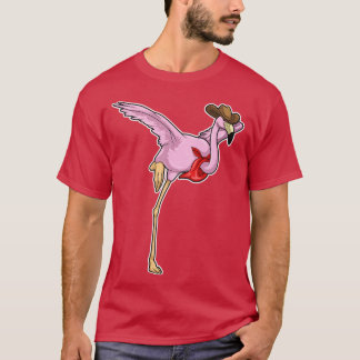 T-shirt Chapeau de cowboy flamant rose