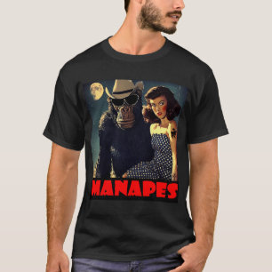 T-shirt Chapeau de cowboy, pois, Sasquatch, Bigfoot