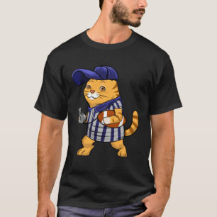 T-shirt Chapeau de football d'arbitre de chat Aime les an