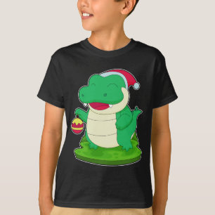 T-shirt Chapeau de Noël crocodile