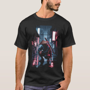 T-shirt Chapeau de Ronin Samouraï Japonais Art Ukiyo-E Rue