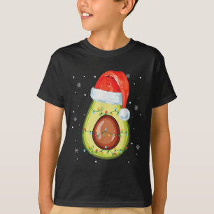 T-shirt Chapeau de Santa Avocat Joyeux Noël Pyjama Végétal