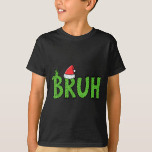 T-shirt Chapeau de Santa Bruh de Noël Drôle de Xmas Meme H