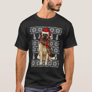 T-shirt Chapeau de Santa Xmas Berger d'Anatolie Noël dégue