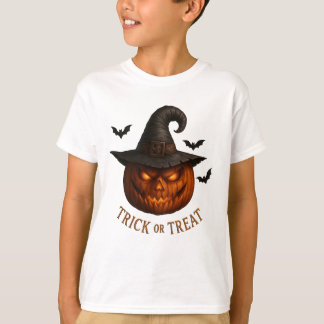 T-shirt Chapeau de sorcière citrouille Trick or Treat Desi