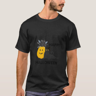 T-shirt Chapeau de sorcière de chat Halloween mignon Citro