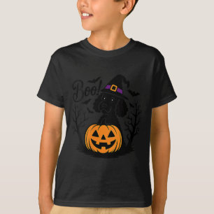 T-shirt Chapeau de sorcière en poodle noir pour femmes Hal