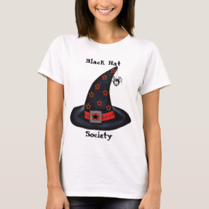 T-shirt Chapeau de sorcière noire avec étoiles et chemise