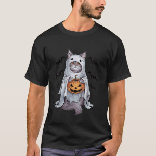 T-shirt Chapeau de sorcière pour chat persan Citrouilles C