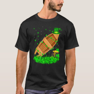T-shirt Chapeau drôle de Shamrock Leprechaun Bateau de pêc