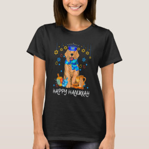 T-shirt Chapeau Menorah de Hanuk pour chien Retriever doré