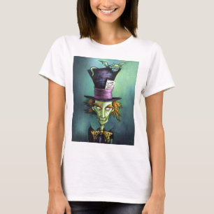T-shirt Chapelier fou foncé d'Alice au pays des merveille