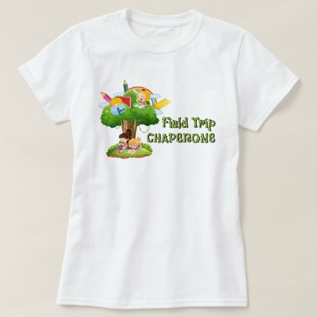 T-shirt Chaperone du voyage sur le terrain (Design devant)