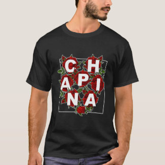 T-shirt Chapina Latina Rose Guatémaltèque Fille Guatemala 