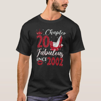 T-shirt Chapitre 20 Fabuleux depuis 2002 20e anniversaire 