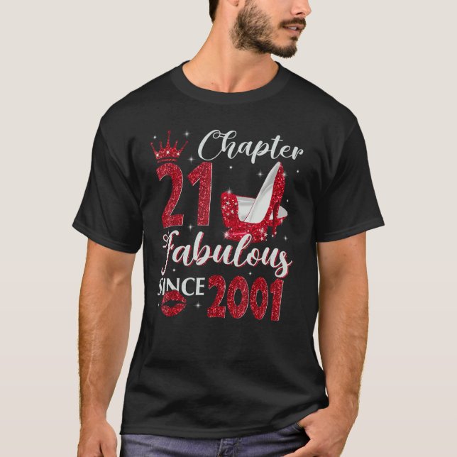 T-shirt Chapitre 21 Fabuleux depuis 2001 21e anniversaire  (Devant)