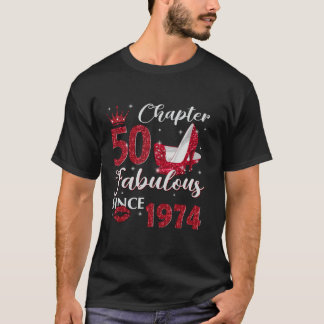 T-shirt Chapitre 50 Fabuleux depuis 1974 50E Anniversaire 