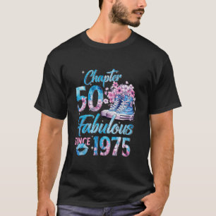 T-shirt Chapitre 50 Fabuleux EST 1975 50e anniversaire flo