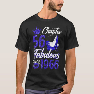 T-shirt Chapitre 56 Fabuleux depuis 1966 56e Anniversaire 