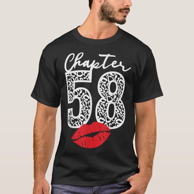 T-shirt Chapitre 58 Lèvres Joyeux léopard d'anniversaire 5 (Devant)
