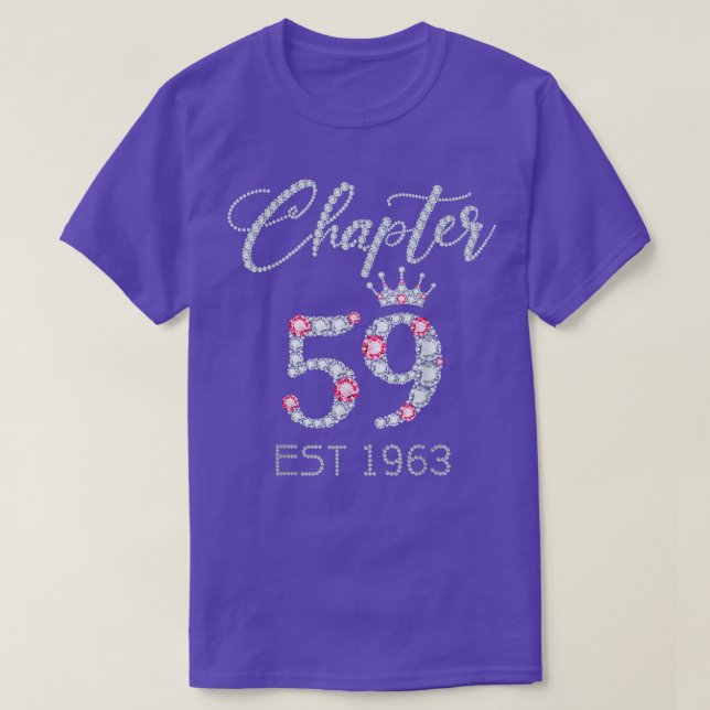 T-shirt Chapitre 59 EST 1963 59E Anniversaire Dons De Te P (Design devant)
