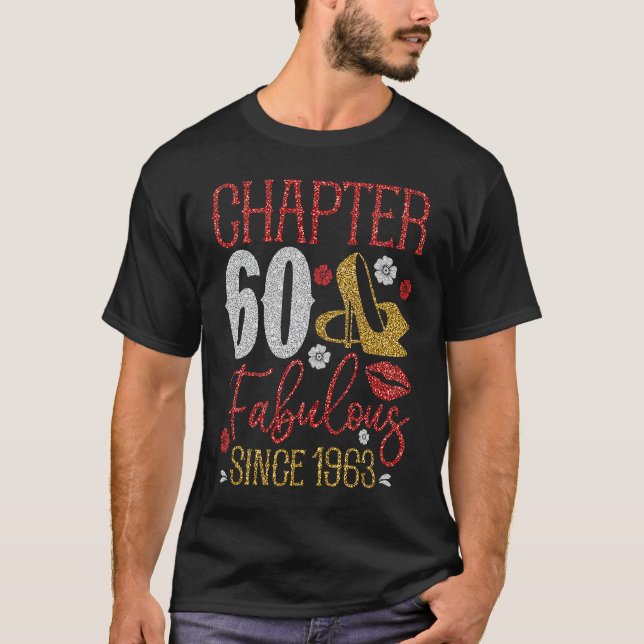 T-shirt Chapitre 60 Fabuleux depuis 1963 60e Anniversaire  (Devant)