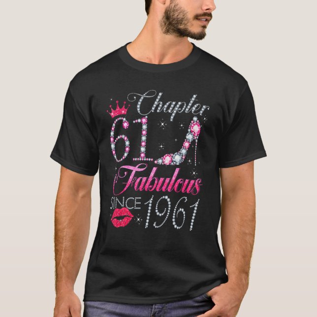 T-shirt Chapitre 61 Fabuleux depuis 1961 61e anniversaire  (Devant)