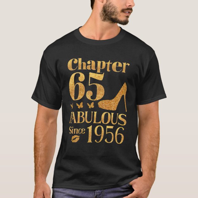 T-shirt Chapitre 65 Fabuleux depuis 1956 Cadeau d'annivers (Devant)
