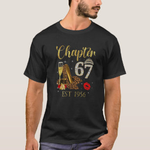 T-shirt Chapitre 67 Années EST 1956 67e Anniversaire Vin L