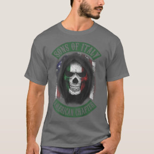 T-shirt chapitre américain des fils de l'Italie