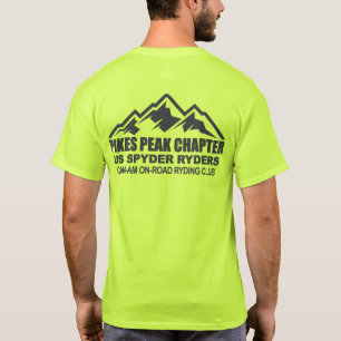 T-shirt Chapitre de Pikes Peak - Montagne de Pikes Peak -