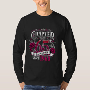 T-shirt Chapitre des femmes 65 Fabuleux depuis 1960 65e an