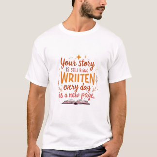 T-shirt Chapitre non écrit : Livre & Stars Art