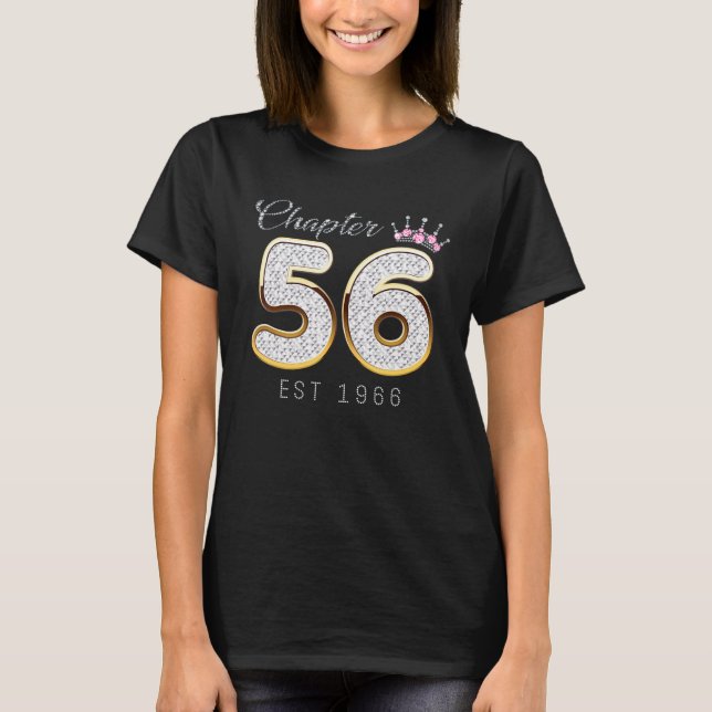 T-shirt Chapter 56 Est 1966 56th Birthday Tee  For Womens (Devant)