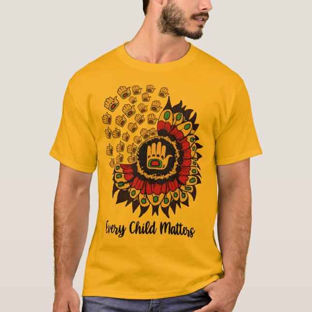 T-shirt Chaque enfant compte - Jour des Chemises orange (Devant)